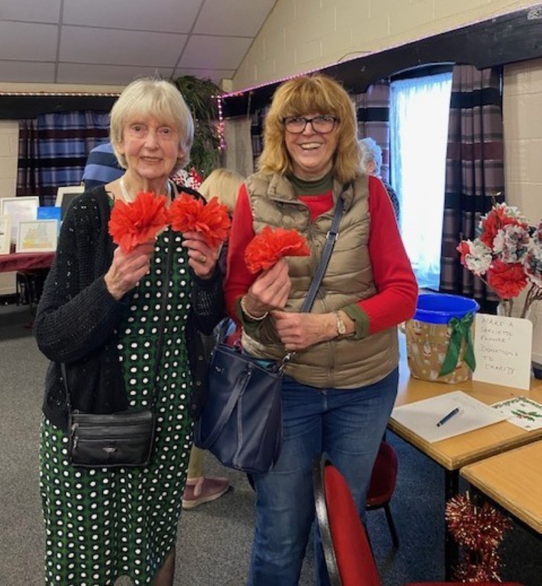 Two craft group members.