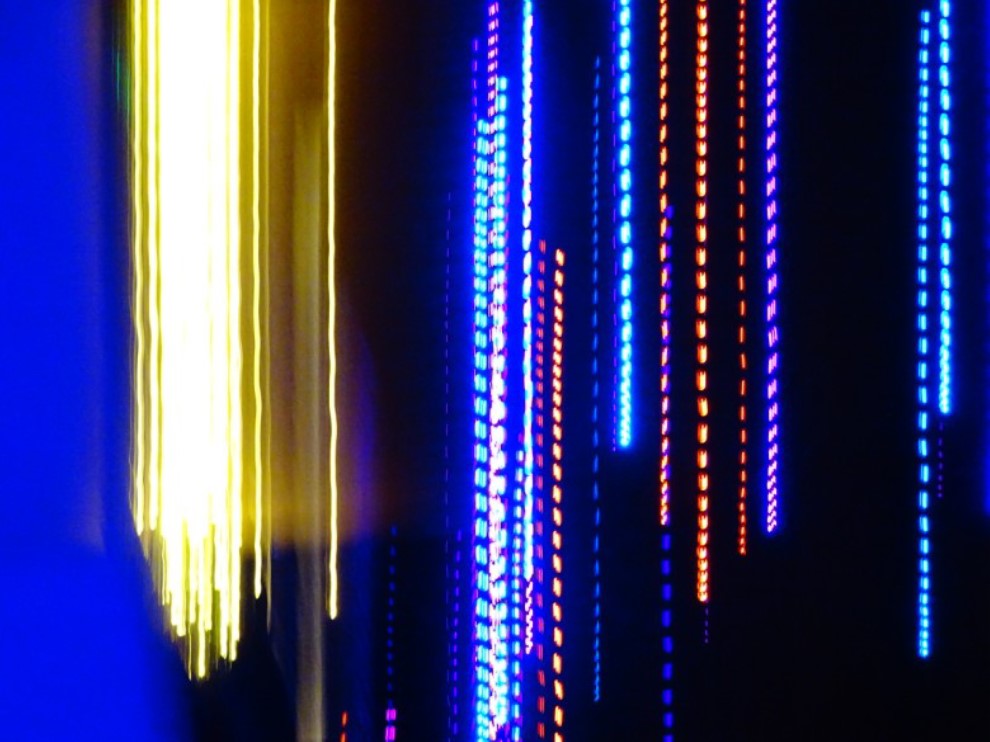 Photograph of light patterns.