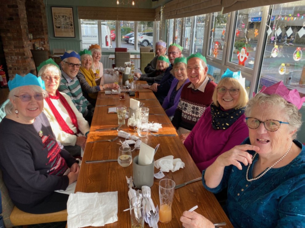 Natural History group members at their group Christmas meal.