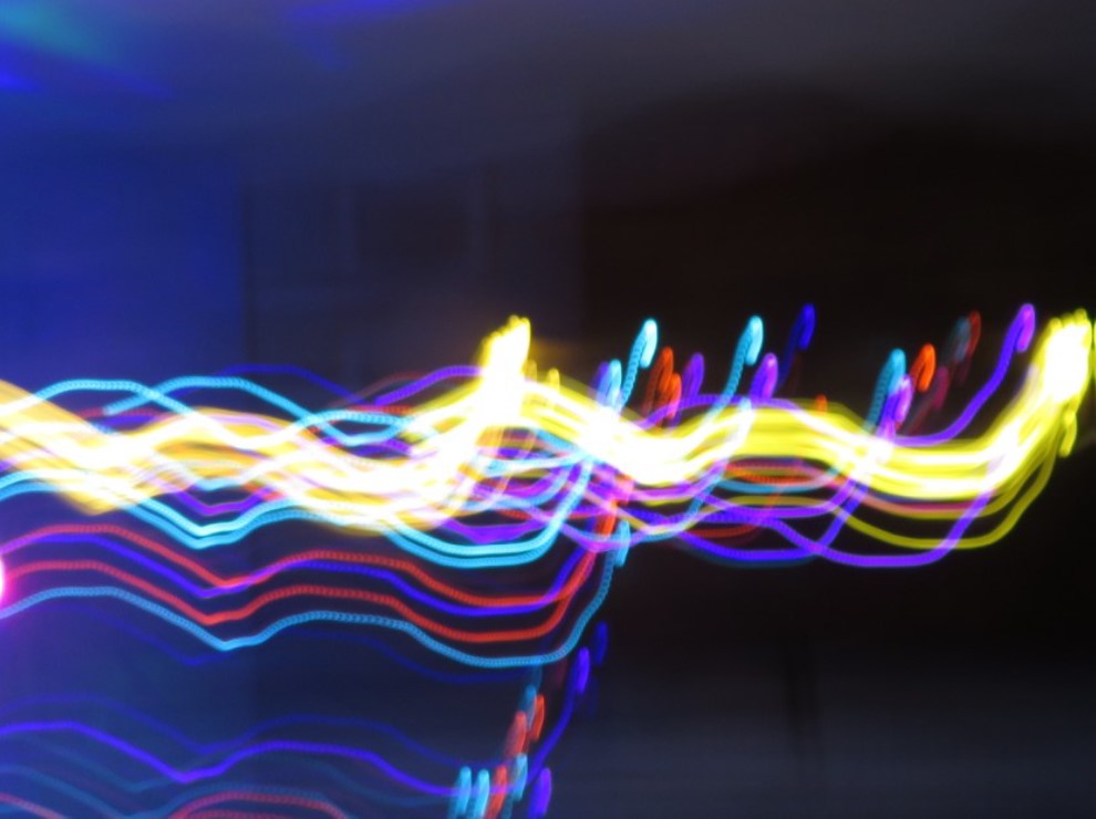 Photograph of light patterns.