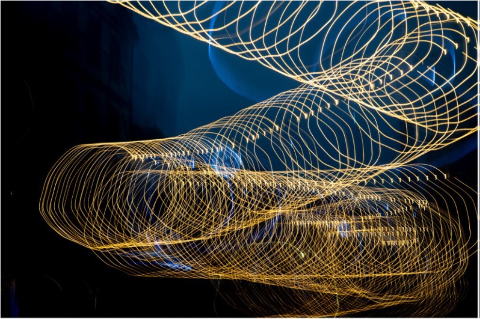 Photograph of spiral patterns.