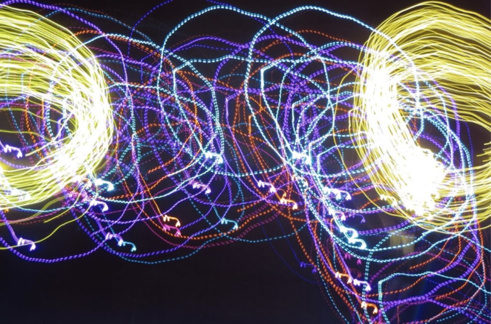 Photograph of spiral patterns.