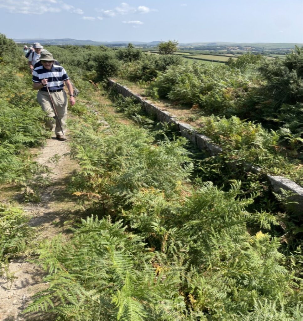 Photo of walking group near Devonport Leat.