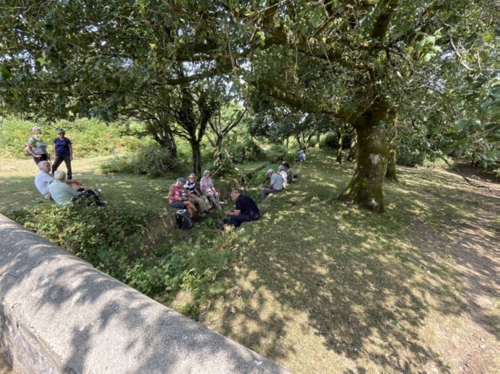 Photo of walking group near Devonport Leat.